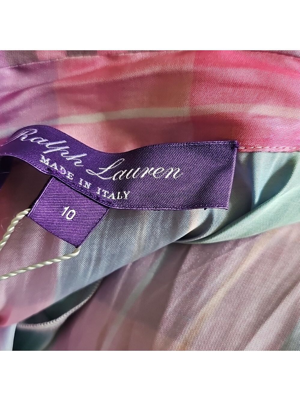 Ralph Lauren Purple Label Taylah Madras Evening Dress - Picture 13 of 13